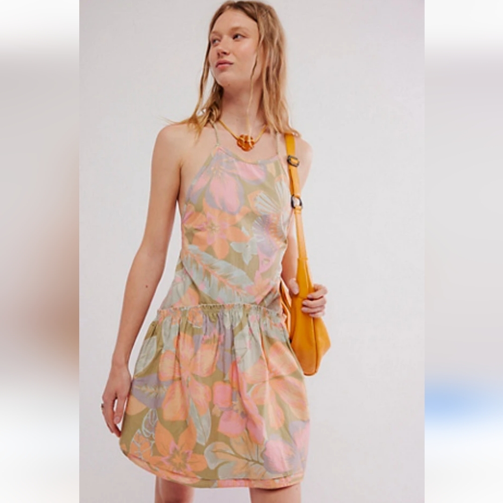 New Free People Deserted Island Mini Dress Size Large